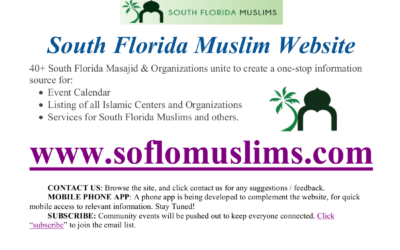 40+ South Florida Masajid & Organizations unite