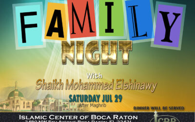 ICBR Family Night with Sh. Mohammed Elshinawy