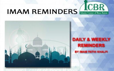 ICBR Imam Fathi Reminders